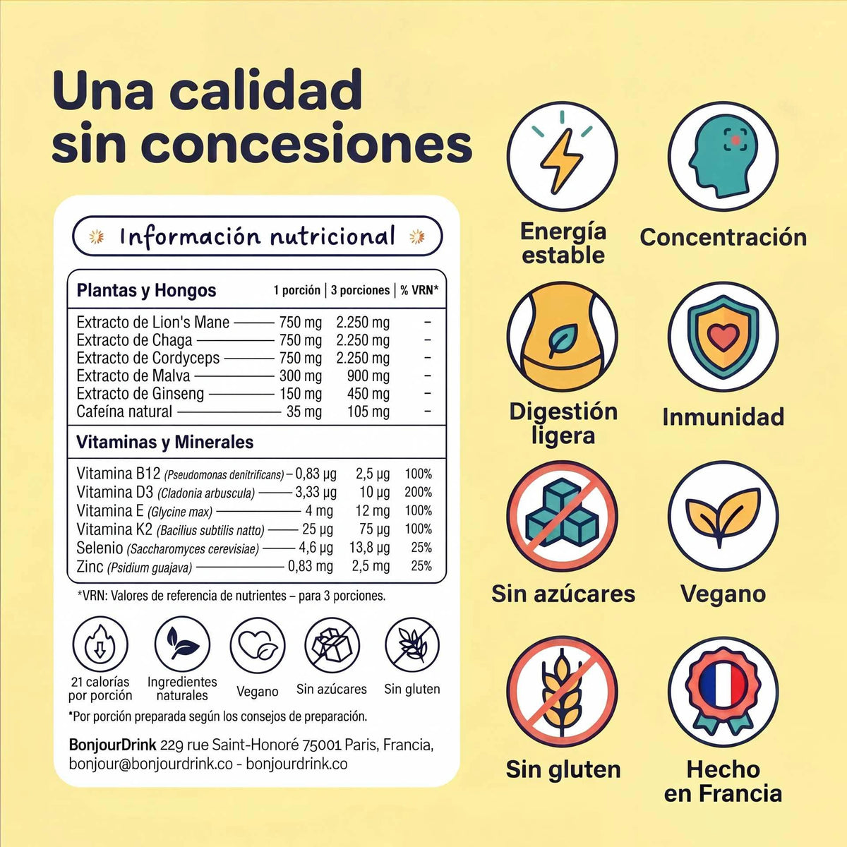 Bonjour – SABROSO, COMPLETO Y NATURAL